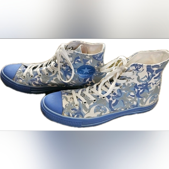 Converse Chuck Taylor All Star Vtg High-Top Sneakers Aquatic Specialty Camo - Picture 2 of 10
